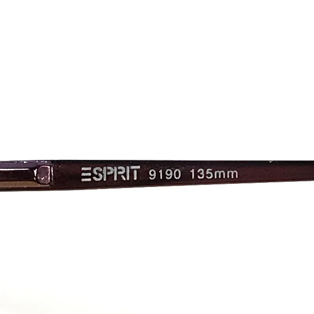 Espirit Petite Eyeglasses Frames 9190 031 Polished Purple Wire Rim 47-18-135